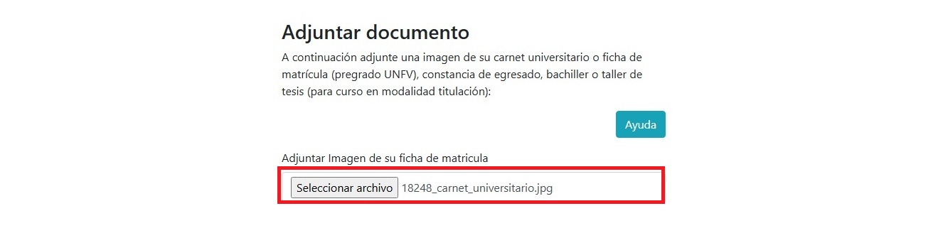 Documentación modalidad regular