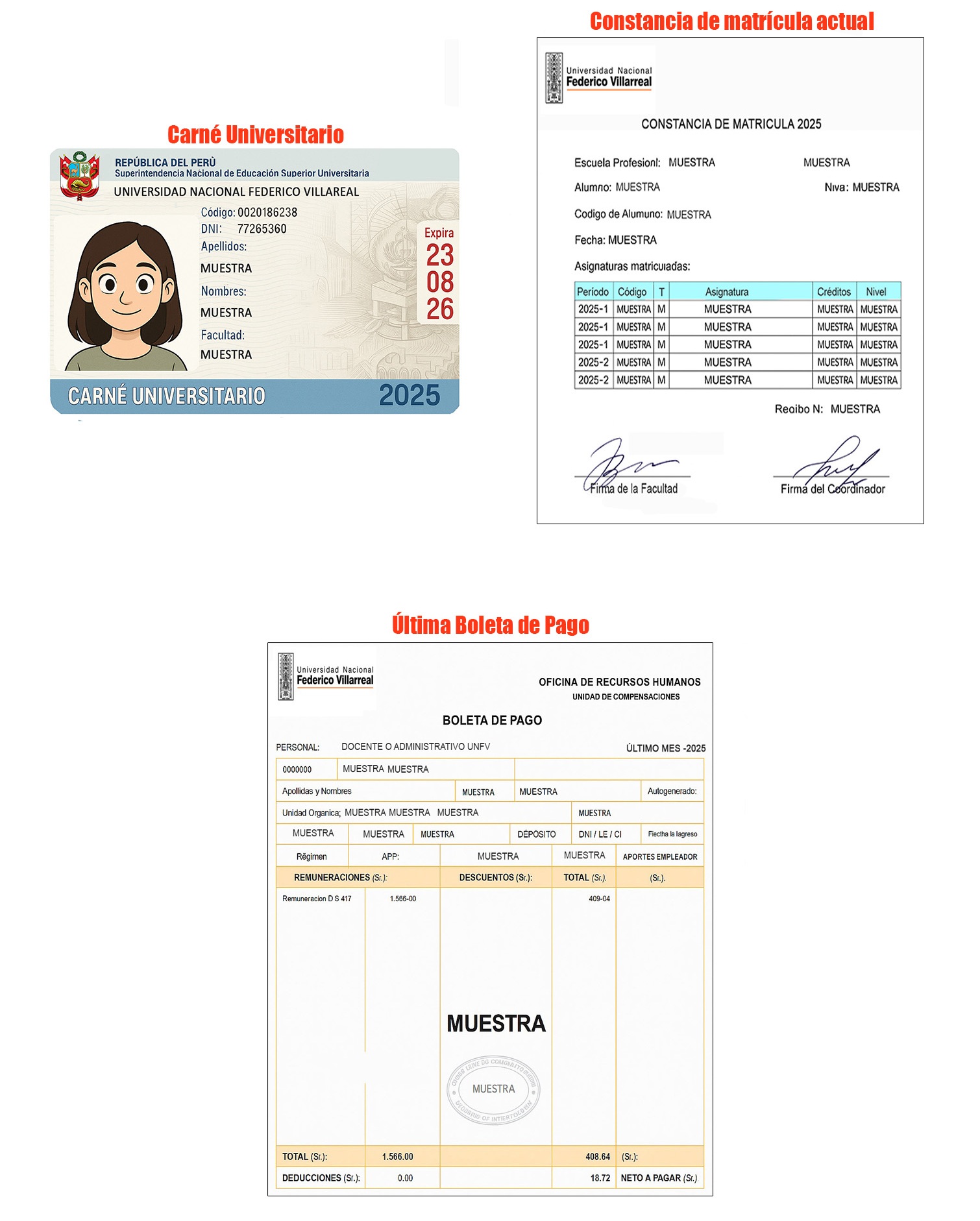 Documentación modalidad regular